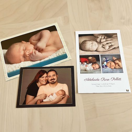 Examples of Birth Announcements, Newborn Portraits in Flagstaff, AZ, Newborn Photography by KDI Photography