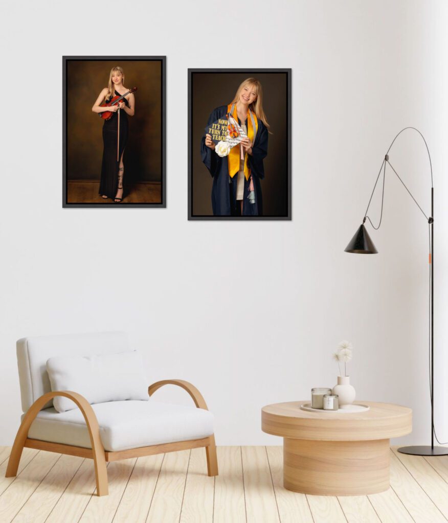 Wall Design for College Senior Photos in Flagstaff, AZ by KDI Photography