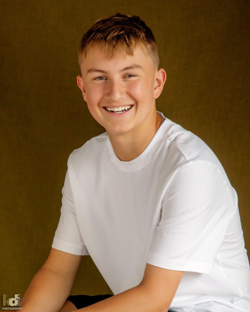 Teen Boy Laughing in Studio Photograph, Family and Kids Portrait Photographer in Flagstaff, AZ by KDI Photography 