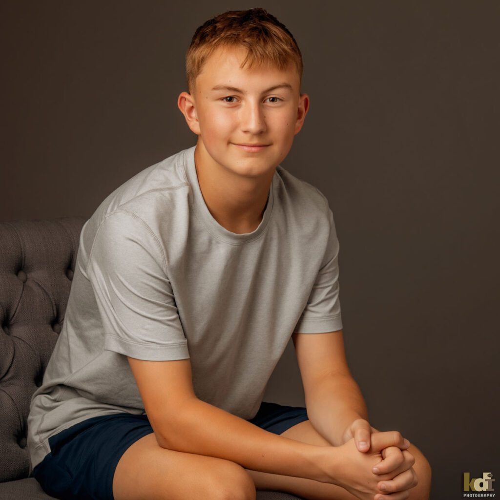 Teen Boy in Studio Photograph, Family and Kids Portrait Photographer in Flagstaff, AZ by KDI Photography 