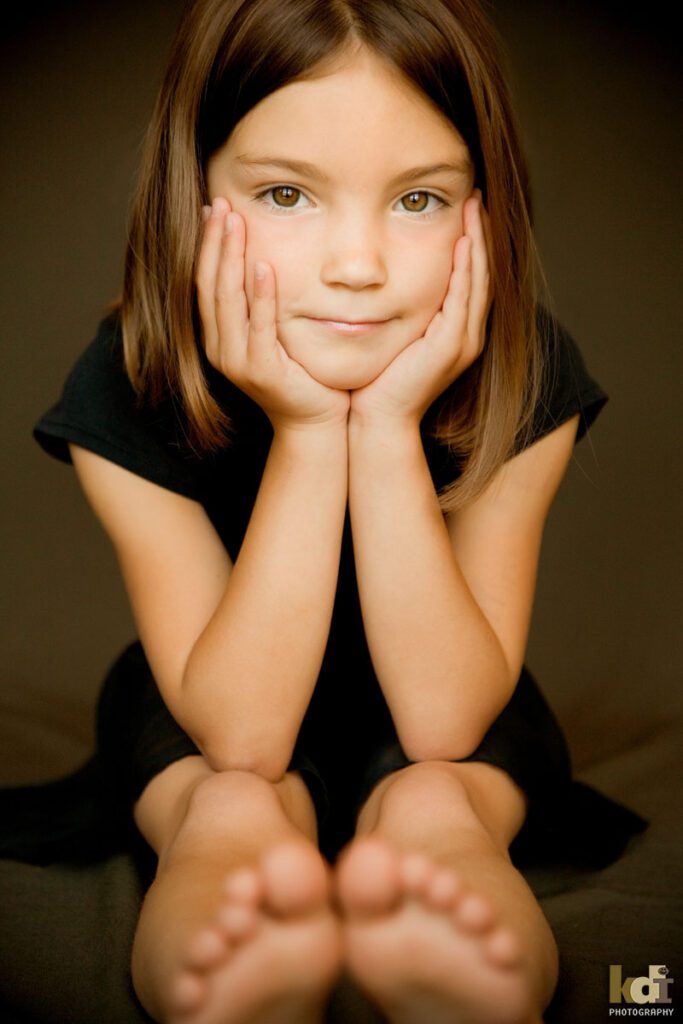 Portrait of Young Girl From a Family Photo Session, Studio Portraits in Northern Arizona, Family Portraits by KDI Photography