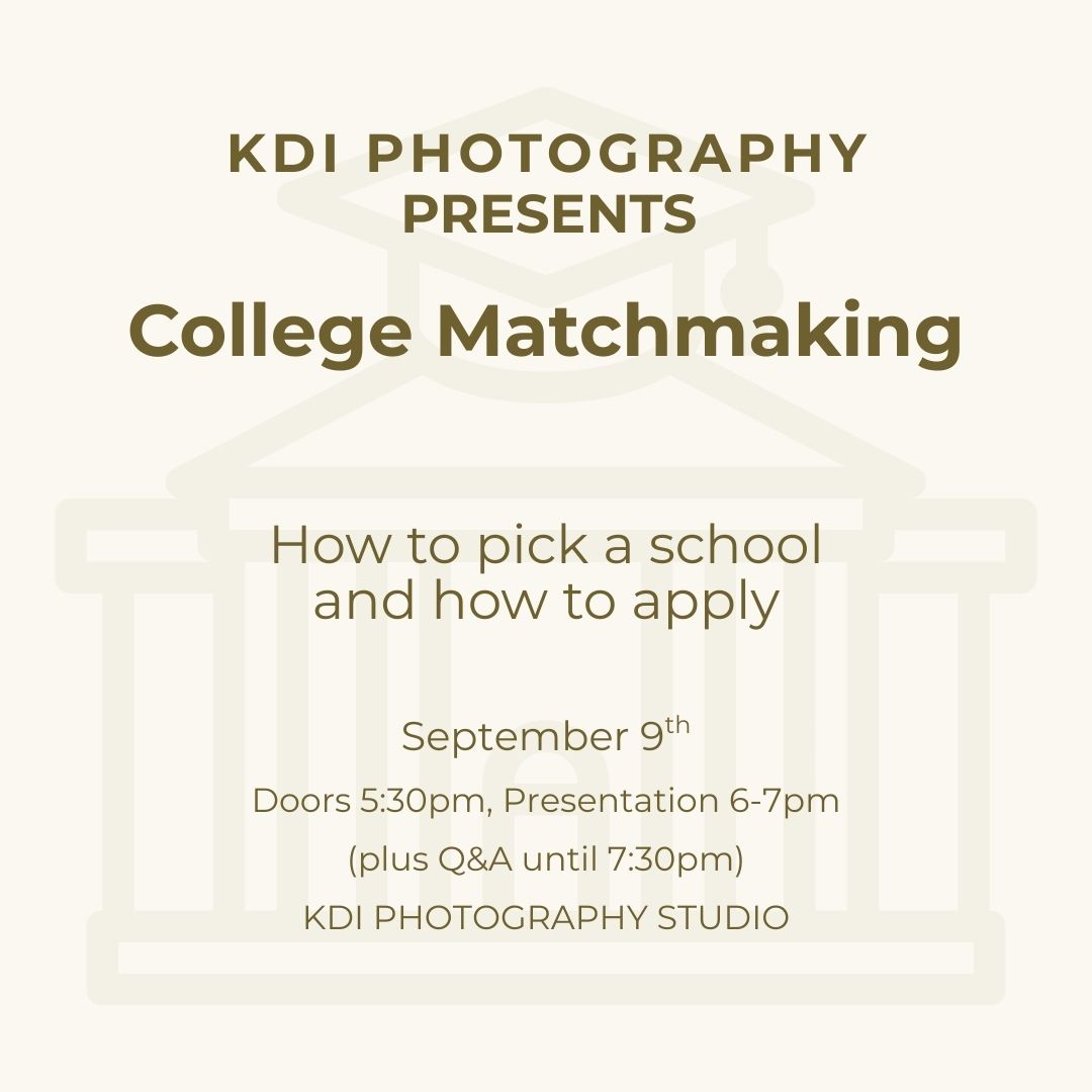 College counseling: How to pick a school and how to apply. KDI Photography in Flagstaff is offering a free class for high school students and their parents.